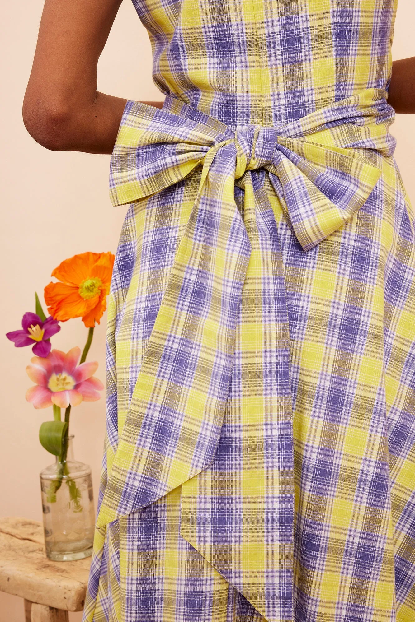 Roberta Lilac Sunshine Plaid Dress