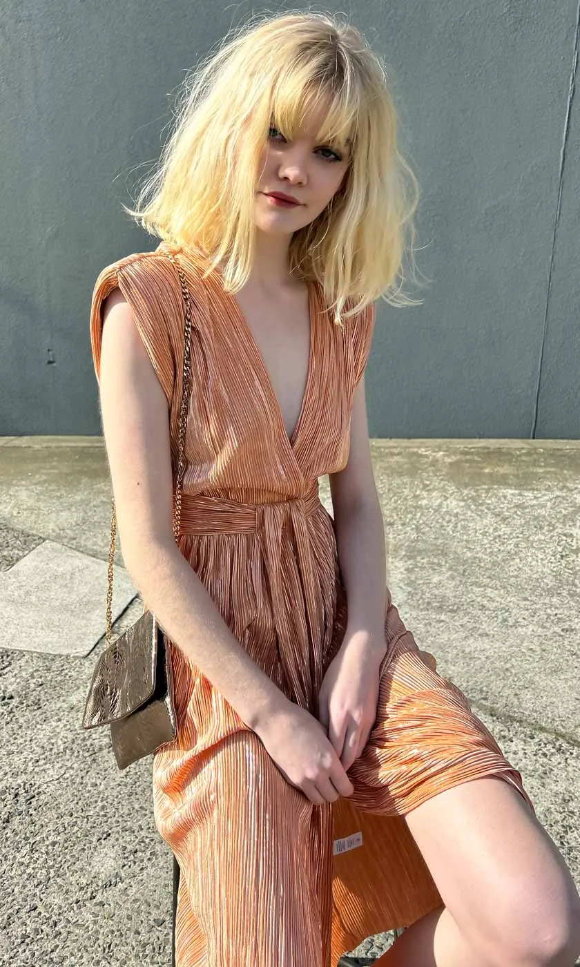 Sabina Musayev Margo Dress - Peach