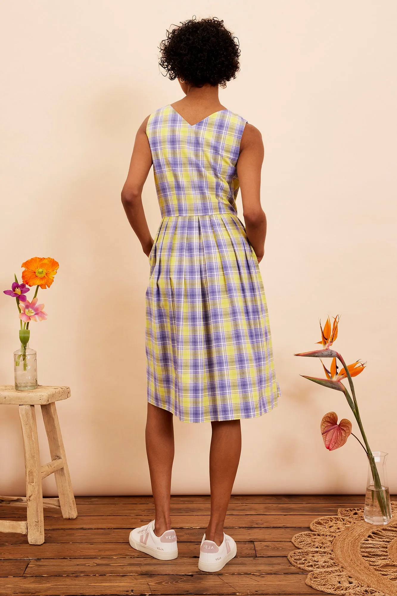 Scarlett Lilac Sunshine Plaid Dress