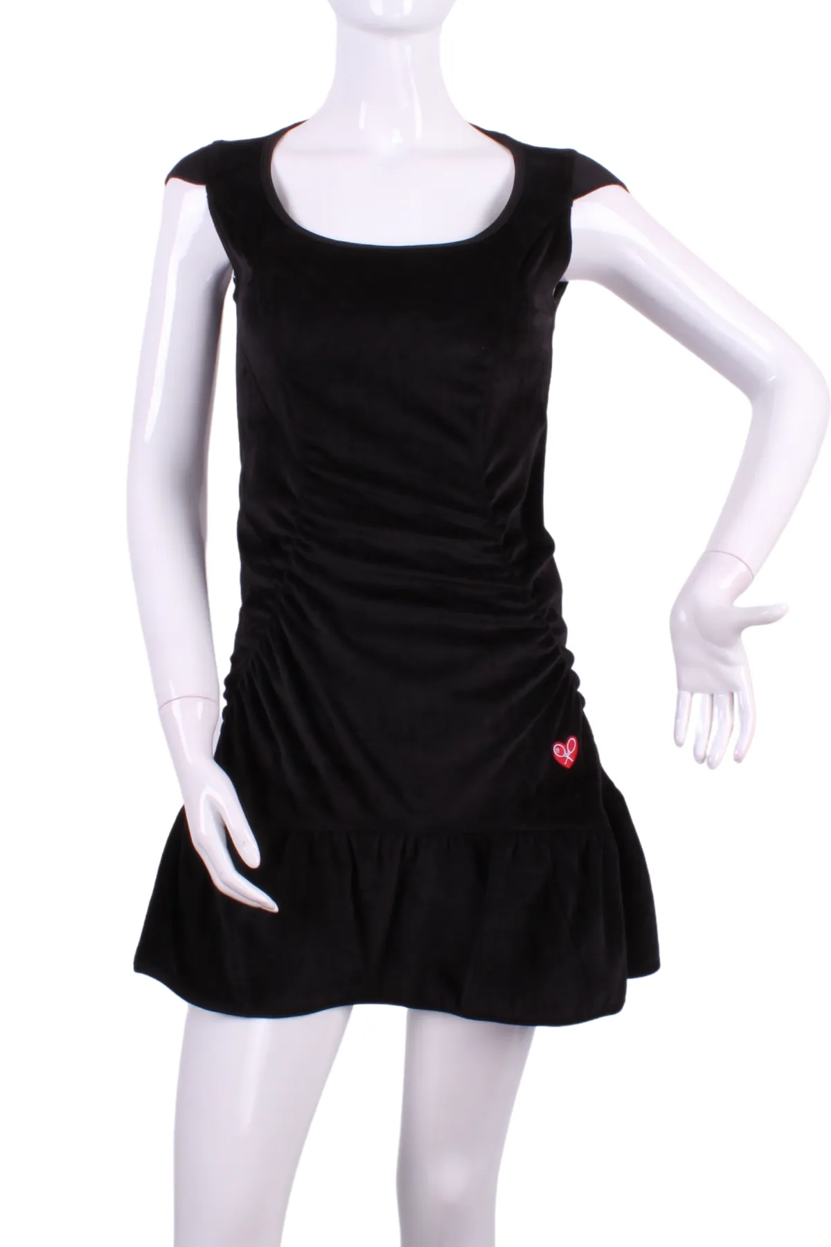 Sexy Black Mesh on Black Monroe Tennis Dress