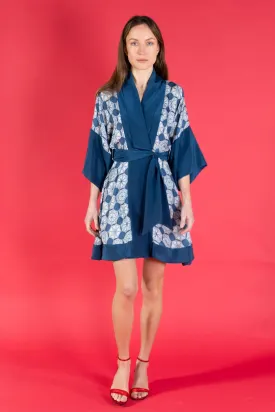 Silk Madeleine Kimono Dress APRIL SHOWERS