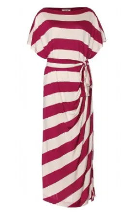 Striped Raspberry Dress