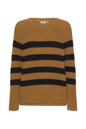 Sweety Sweater Striped - Bronze Brown/Black Stripe