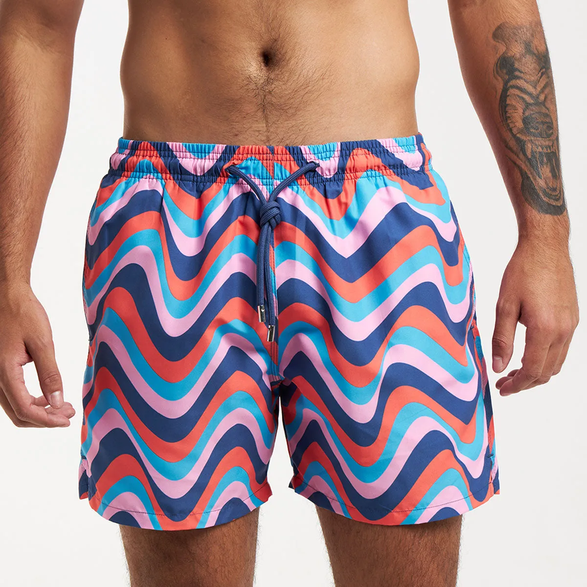 Swim Shorts - Retro Stripes | 80s