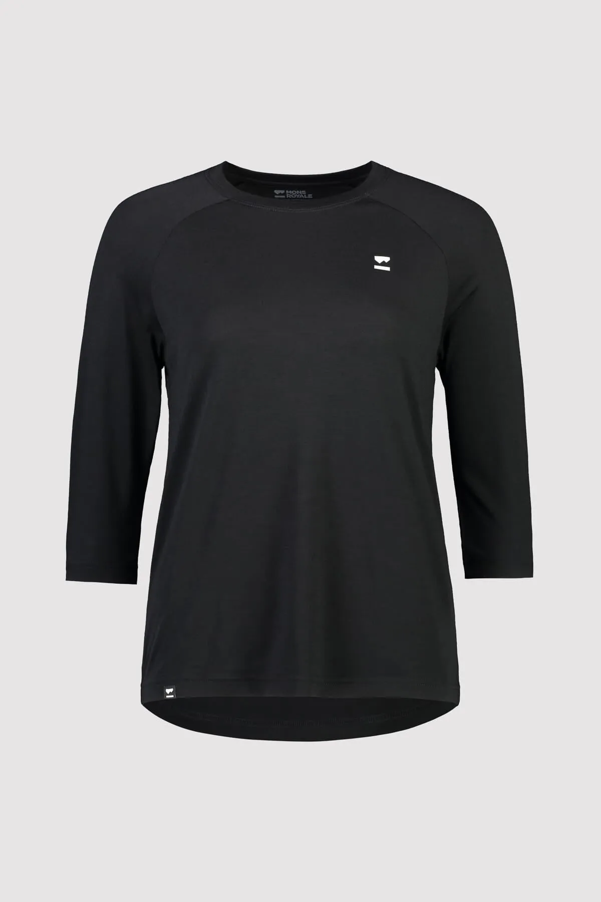 Tarn Merino Shift Raglan 3/4 - Black