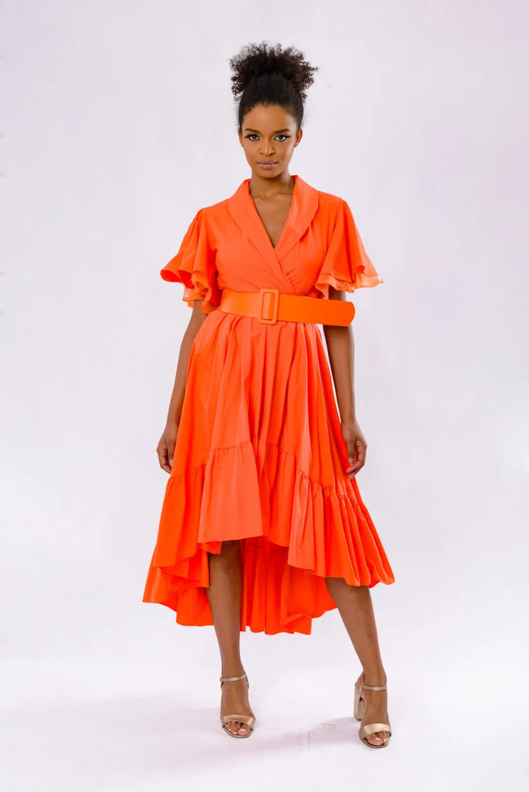 ZINA BELTED DRESS